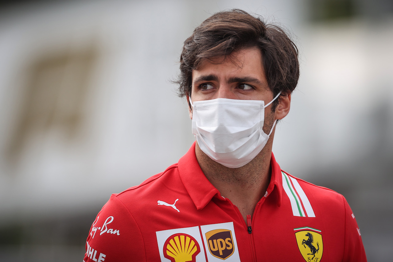 GP ITALIA, Carlos Sainz Jr (ESP), Ferrari 
10.09.2021. Formula 1 World Championship, Rd 14, Italian Grand Prix, Monza, Italy, Qualifiche Day.
- www.xpbimages.com, EMail: requests@xpbimages.com © Copyright: Charniaux / XPB Images