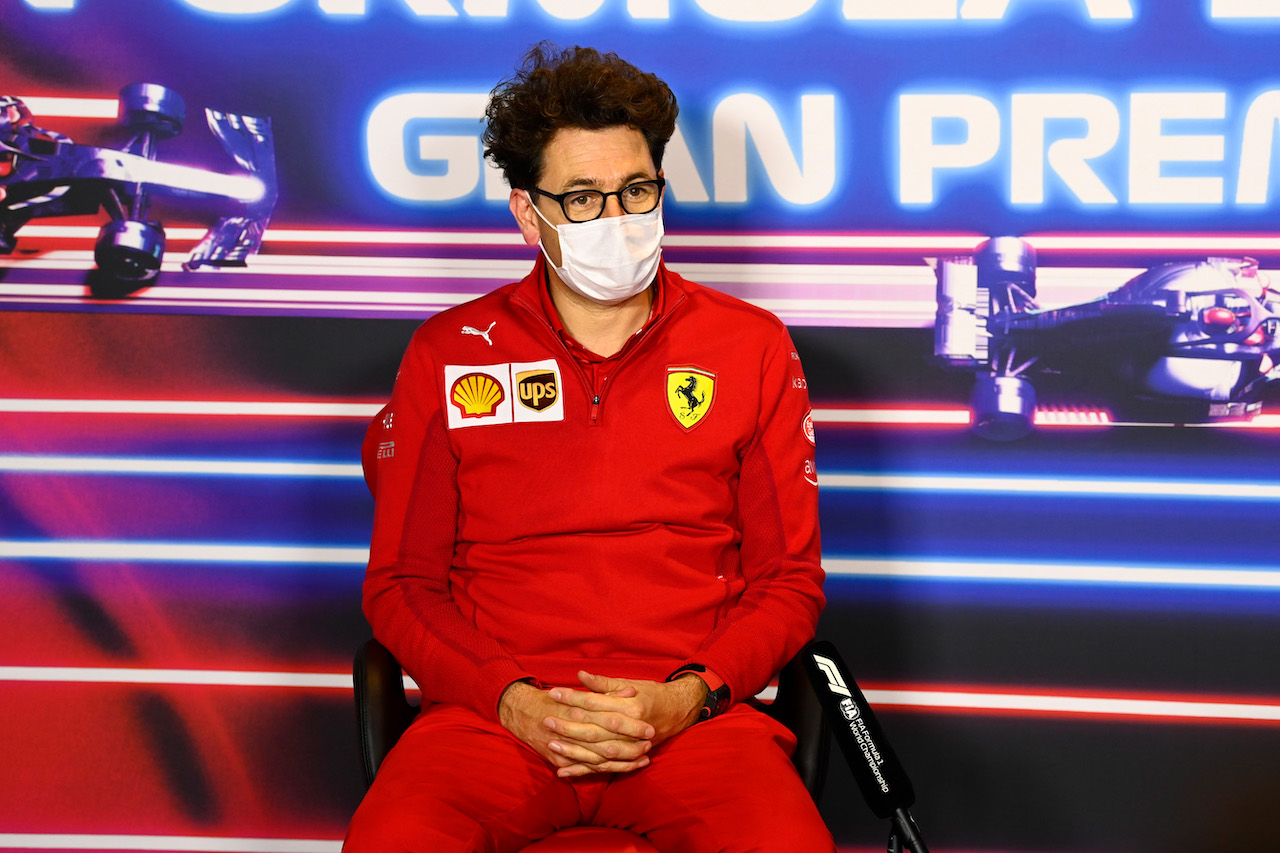 GP ITALIA, Mattia Binotto (ITA) Ferrari Team Principal in the FIA Press Conference.
10.09.2021. Formula 1 World Championship, Rd 14, Italian Grand Prix, Monza, Italy, Qualifiche Day.
- www.xpbimages.com, EMail: requests@xpbimages.com © Copyright: FIA Pool Image for Editorial Use Only