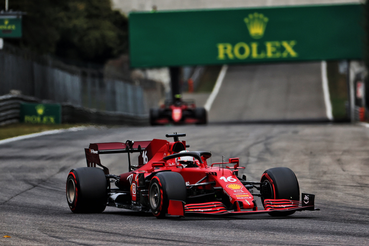GP ITALIA, Charles Leclerc (MON) Ferrari SF-21.
10.09.2021. Formula 1 World Championship, Rd 14, Italian Grand Prix, Monza, Italy, Qualifiche Day.
- www.xpbimages.com, EMail: requests@xpbimages.com © Copyright: Batchelor / XPB Images