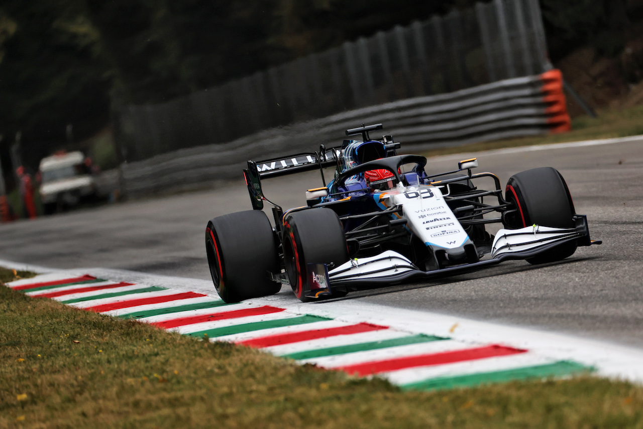 GP ITALIA, George Russell (GBR) Williams Racing FW43B.
10.09.2021. Formula 1 World Championship, Rd 14, Italian Grand Prix, Monza, Italy, Qualifiche Day.
- www.xpbimages.com, EMail: requests@xpbimages.com © Copyright: Batchelor / XPB Images