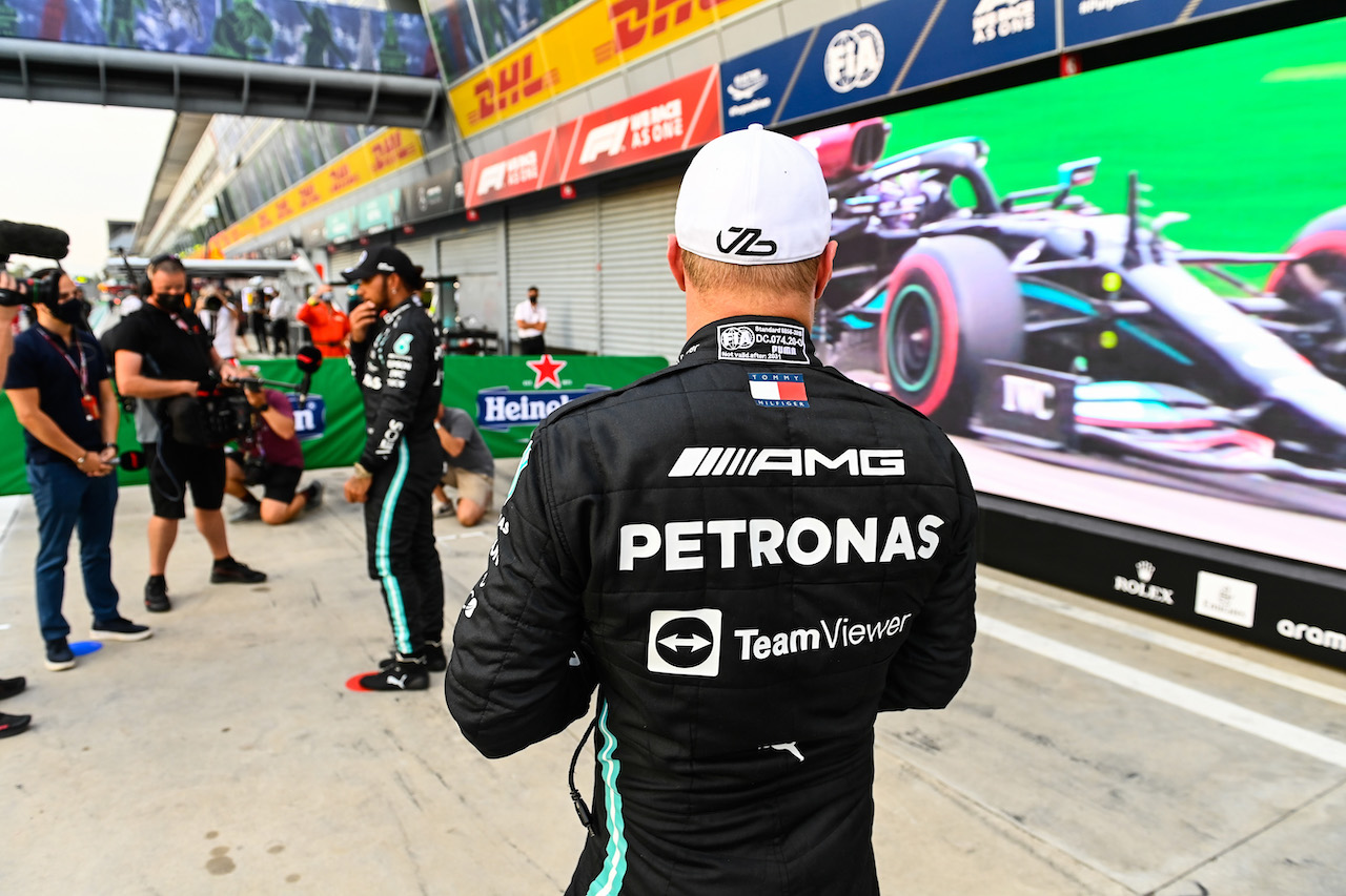 GP ITALIA, Valtteri Bottas (FIN) Mercedes AMG F1 in qualifying parc ferme.
10.09.2021. Formula 1 World Championship, Rd 14, Italian Grand Prix, Monza, Italy, Qualifiche Day.
- www.xpbimages.com, EMail: requests@xpbimages.com © Copyright: FIA Pool Image for Editorial Use Only