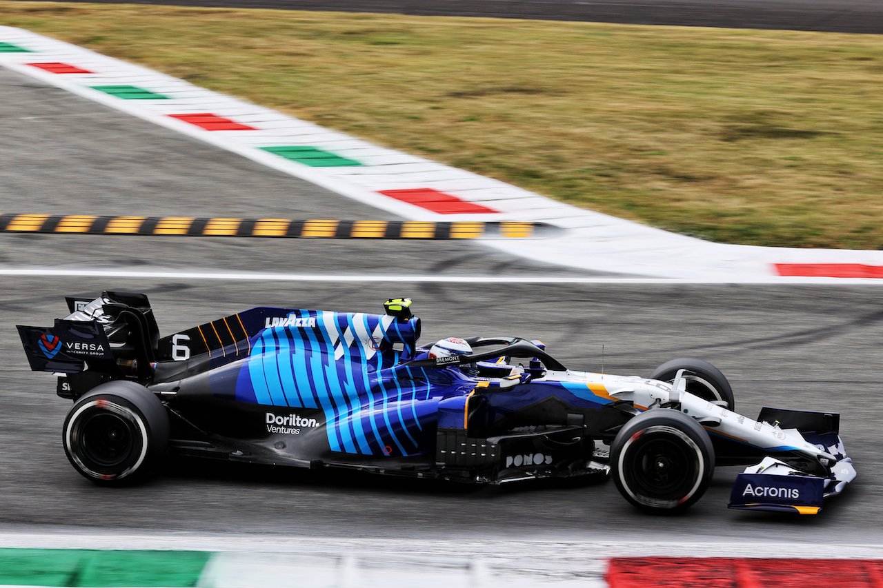 GP ITALIA, Nicholas Latifi (CDN) Williams Racing FW43B.
10.09.2021. Formula 1 World Championship, Rd 14, Italian Grand Prix, Monza, Italy, Qualifiche Day.
- www.xpbimages.com, EMail: requests@xpbimages.com © Copyright: Batchelor / XPB Images