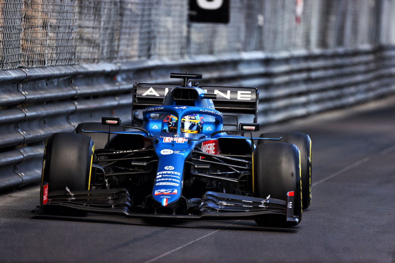 GP MONACO, Fernando Alonso (ESP) Alpine F1 Team A521.
23.05.2021. Formula 1 World Championship, Rd 5, Monaco Grand Prix, Monte Carlo, Monaco, Gara Day.
- www.xpbimages.com, EMail: requests@xpbimages.com © Copyright: Moy / XPB Images