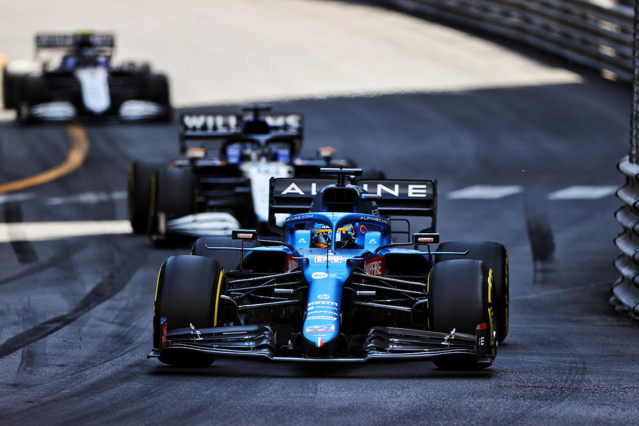 GP MONACO, Fernando Alonso (ESP) Alpine F1 Team A521.
23.05.2021. Formula 1 World Championship, Rd 5, Monaco Grand Prix, Monte Carlo, Monaco, Gara Day.
- www.xpbimages.com, EMail: requests@xpbimages.com © Copyright: Moy / XPB Images