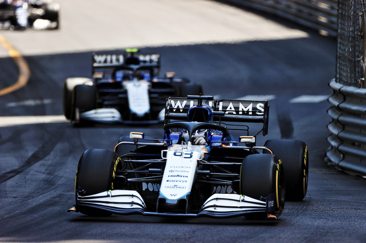 GP MONACO, George Russell (GBR) Williams Racing FW43B.
23.05.2021. Formula 1 World Championship, Rd 5, Monaco Grand Prix, Monte Carlo, Monaco, Gara Day.
- www.xpbimages.com, EMail: requests@xpbimages.com © Copyright: Moy / XPB Images