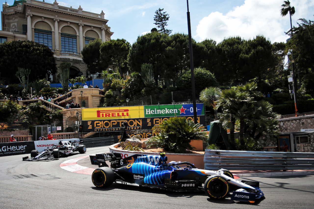 GP MONACO, Nicholas Latifi (CDN) Williams Racing FW43B.
23.05.2021. Formula 1 World Championship, Rd 5, Monaco Grand Prix, Monte Carlo, Monaco, Gara Day.
- www.xpbimages.com, EMail: requests@xpbimages.com © Copyright: XPB Images