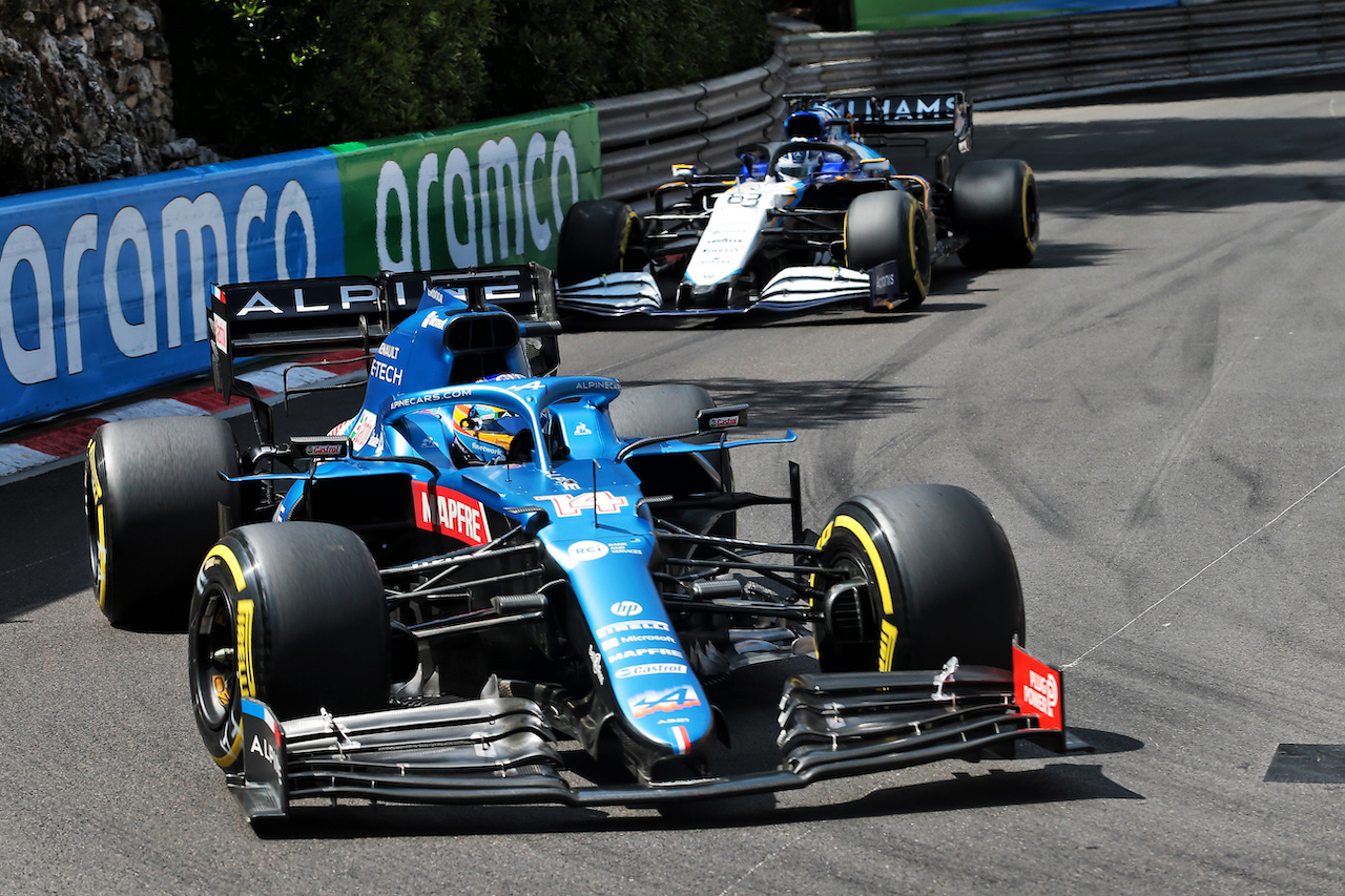 GP MONACO, Fernando Alonso (ESP) Alpine F1 Team A521.
23.05.2021. Formula 1 World Championship, Rd 5, Monaco Grand Prix, Monte Carlo, Monaco, Gara Day.
- www.xpbimages.com, EMail: requests@xpbimages.com © Copyright: XPB Images