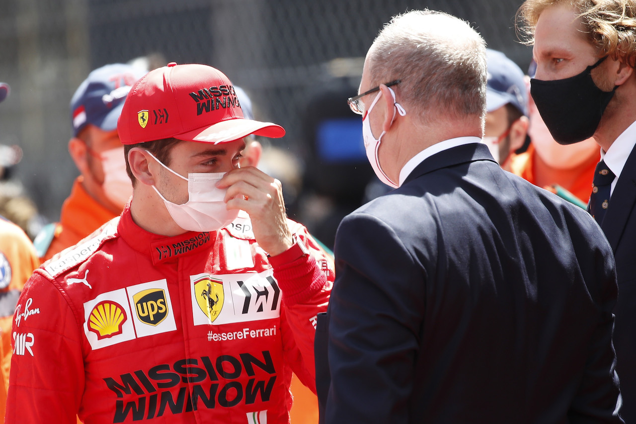 GP MONACO, (L to R): Charles Leclerc (MON) Ferrari with HSH Prince Albert of Monaco (MON) on the grid.
23.05.2021. Formula 1 World Championship, Rd 5, Monaco Grand Prix, Monte Carlo, Monaco, Gara Day.
- www.xpbimages.com, EMail: requests@xpbimages.com © Copyright: FIA Pool Image for Editorial Use Only