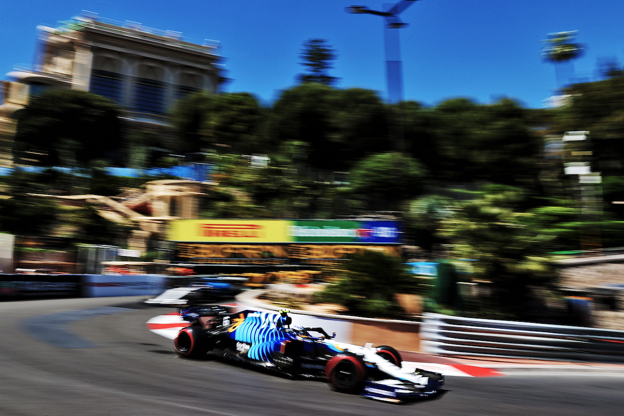 GP MONACO, Nicholas Latifi (CDN) Williams Racing FW43B.
20.05.2021. Formula 1 World Championship, Rd 5, Monaco Grand Prix, Monte Carlo, Monaco, Practice Day.
- www.xpbimages.com, EMail: requests@xpbimages.com © Copyright: Batchelor / XPB Images