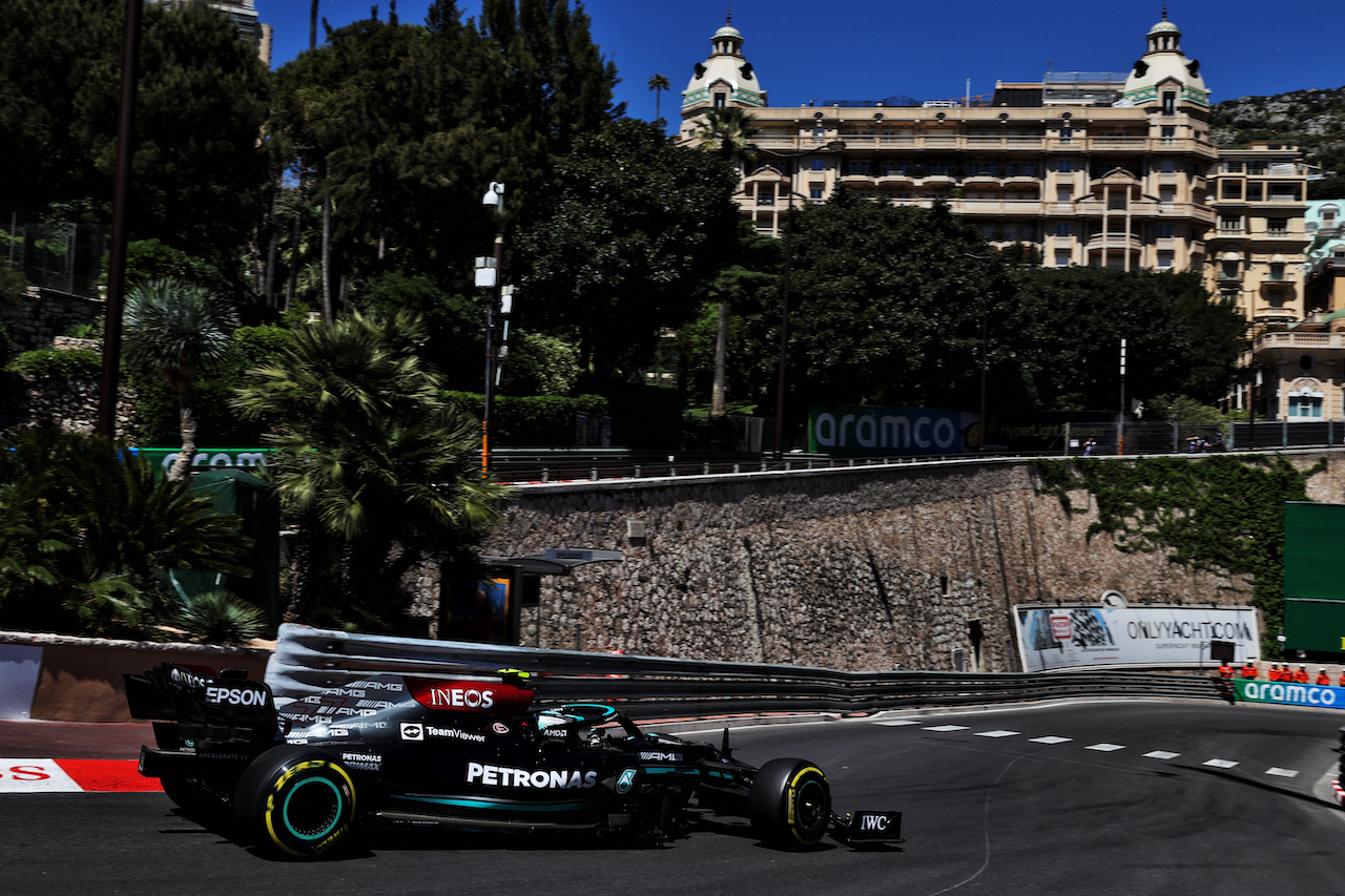 GP MONACO, Valtteri Bottas (FIN) Mercedes AMG F1 W12.
20.05.2021. Formula 1 World Championship, Rd 5, Monaco Grand Prix, Monte Carlo, Monaco, Practice Day.
- www.xpbimages.com, EMail: requests@xpbimages.com © Copyright: Batchelor / XPB Images