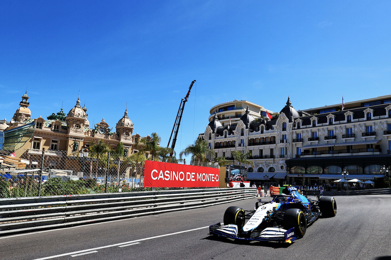 GP MONACO, Nicholas Latifi (CDN) Williams Racing FW43B.
20.05.2021. Formula 1 World Championship, Rd 5, Monaco Grand Prix, Monte Carlo, Monaco, Practice Day.
- www.xpbimages.com, EMail: requests@xpbimages.com © Copyright: Moy / XPB Images