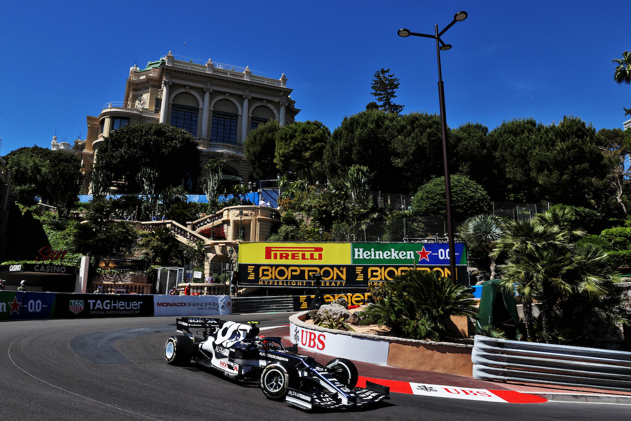 GP MONACO, Pierre Gasly (FRA) AlphaTauri AT02.
20.05.2021. Formula 1 World Championship, Rd 5, Monaco Grand Prix, Monte Carlo, Monaco, Practice Day.
- www.xpbimages.com, EMail: requests@xpbimages.com © Copyright: Batchelor / XPB Images