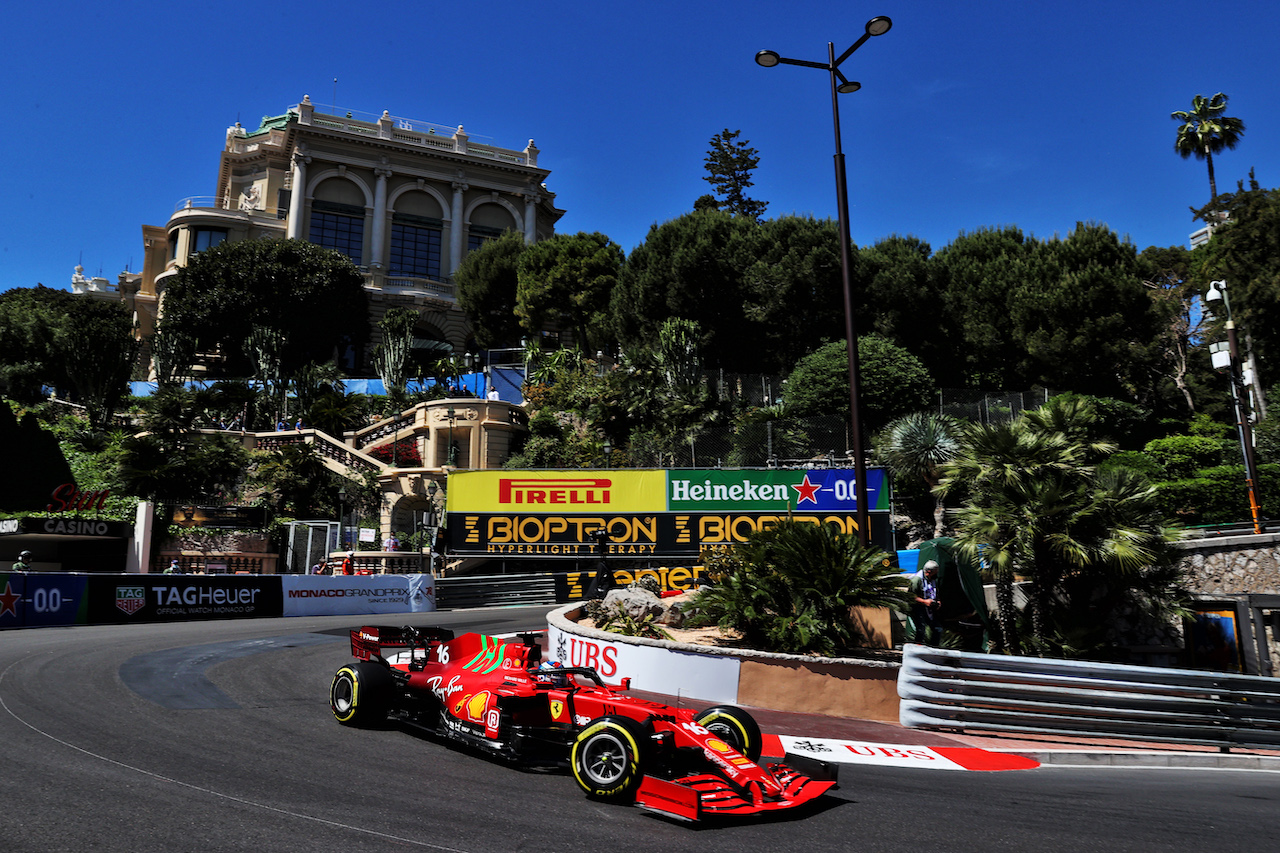 GP MONACO, Charles Leclerc (MON) Ferrari SF-21.
20.05.2021. Formula 1 World Championship, Rd 5, Monaco Grand Prix, Monte Carlo, Monaco, Practice Day.
- www.xpbimages.com, EMail: requests@xpbimages.com © Copyright: Batchelor / XPB Images