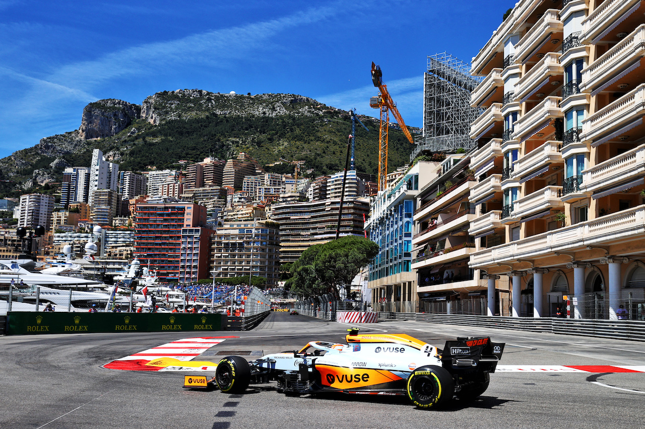 GP MONACO, Lando Norris (GBR) McLaren MCL35M.
20.05.2021. Formula 1 World Championship, Rd 5, Monaco Grand Prix, Monte Carlo, Monaco, Practice Day.
- www.xpbimages.com, EMail: requests@xpbimages.com © Copyright: Moy / XPB Images