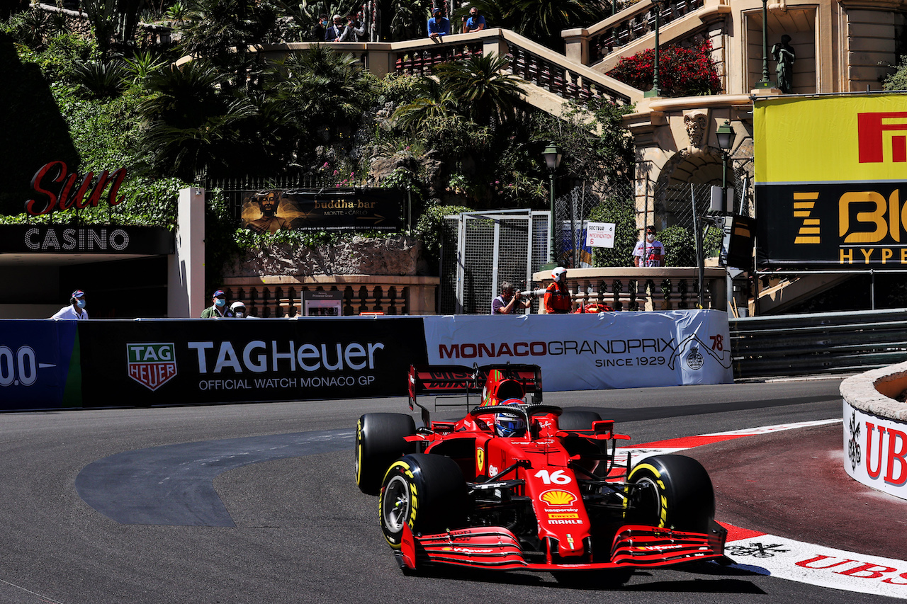 GP MONACO, Charles Leclerc (MON) Ferrari SF-21.
20.05.2021. Formula 1 World Championship, Rd 5, Monaco Grand Prix, Monte Carlo, Monaco, Practice Day.
- www.xpbimages.com, EMail: requests@xpbimages.com © Copyright: Batchelor / XPB Images