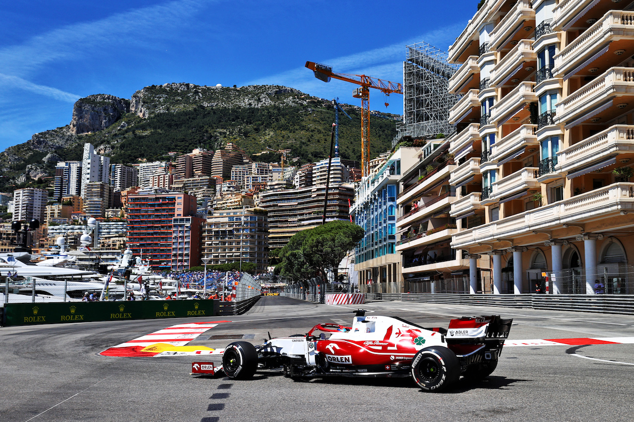 GP MONACO, Kimi Raikkonen (FIN) Alfa Romeo Racing C41.
20.05.2021. Formula 1 World Championship, Rd 5, Monaco Grand Prix, Monte Carlo, Monaco, Practice Day.
- www.xpbimages.com, EMail: requests@xpbimages.com © Copyright: Moy / XPB Images