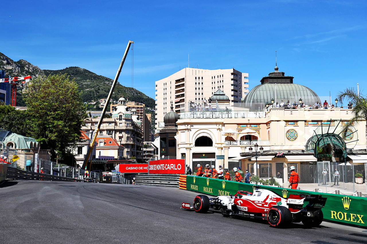 GP MONACO, Kimi Raikkonen (FIN) Alfa Romeo Racing C41.
20.05.2021. Formula 1 World Championship, Rd 5, Monaco Grand Prix, Monte Carlo, Monaco, Practice Day.
- www.xpbimages.com, EMail: requests@xpbimages.com © Copyright: Moy / XPB Images