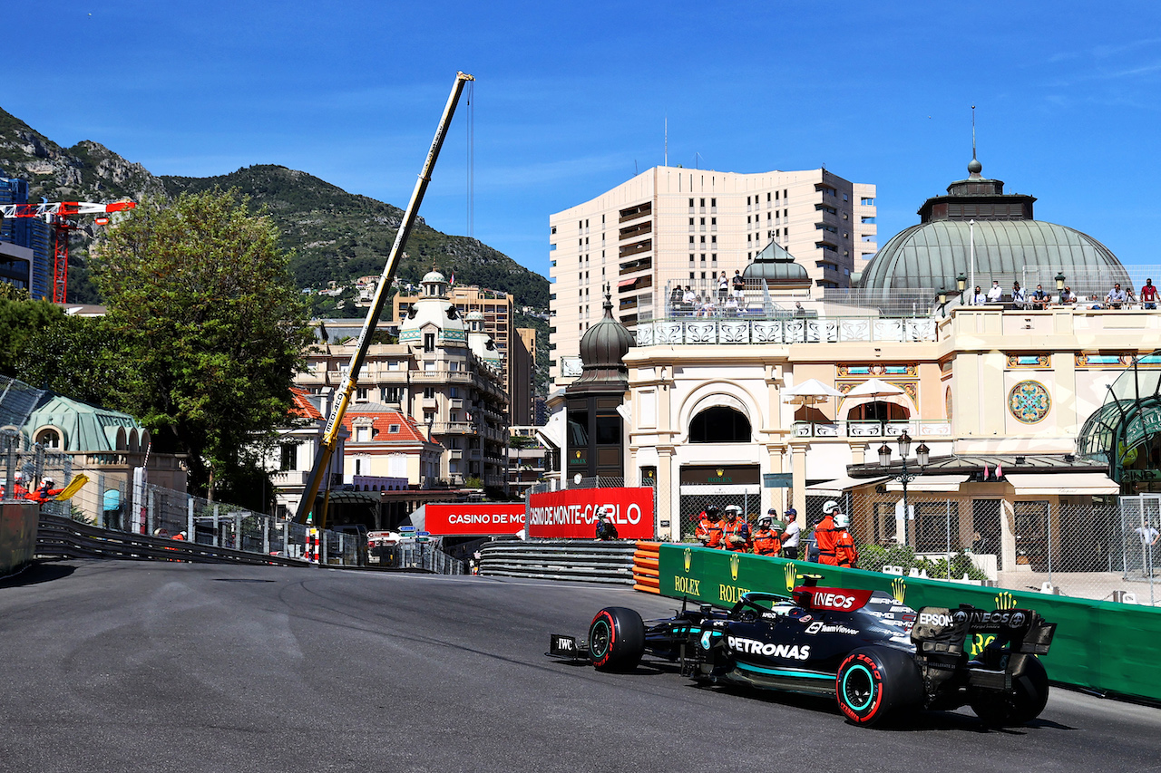 GP MONACO, Valtteri Bottas (FIN) Mercedes AMG F1 W12.
20.05.2021. Formula 1 World Championship, Rd 5, Monaco Grand Prix, Monte Carlo, Monaco, Practice Day.
- www.xpbimages.com, EMail: requests@xpbimages.com © Copyright: Moy / XPB Images