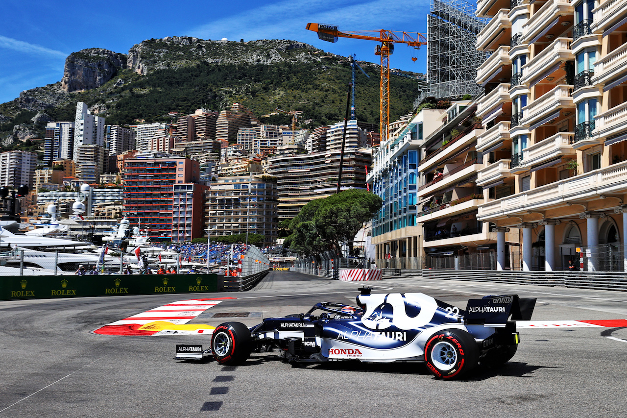 GP MONACO, Yuki Tsunoda (JPN) AlphaTauri AT02.
20.05.2021. Formula 1 World Championship, Rd 5, Monaco Grand Prix, Monte Carlo, Monaco, Practice Day.
- www.xpbimages.com, EMail: requests@xpbimages.com © Copyright: Moy / XPB Images