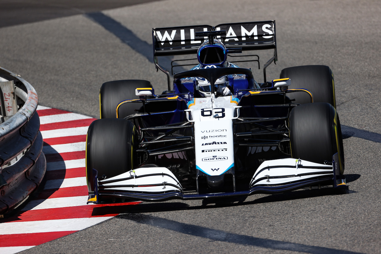 GP MONACO, George Russell (GBR) Williams Racing FW43B.
20.05.2021. Formula 1 World Championship, Rd 5, Monaco Grand Prix, Monte Carlo, Monaco, Practice Day.
- www.xpbimages.com, EMail: requests@xpbimages.com © Copyright: Charniaux / XPB Images