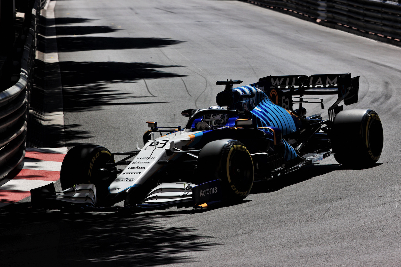 GP MONACO, George Russell (GBR) Williams Racing FW43B.
20.05.2021. Formula 1 World Championship, Rd 5, Monaco Grand Prix, Monte Carlo, Monaco, Practice Day.
- www.xpbimages.com, EMail: requests@xpbimages.com © Copyright: Batchelor / XPB Images