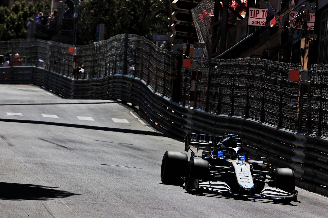 GP MONACO, George Russell (GBR) Williams Racing FW43B.
20.05.2021. Formula 1 World Championship, Rd 5, Monaco Grand Prix, Monte Carlo, Monaco, Practice Day.
- www.xpbimages.com, EMail: requests@xpbimages.com © Copyright: Batchelor / XPB Images