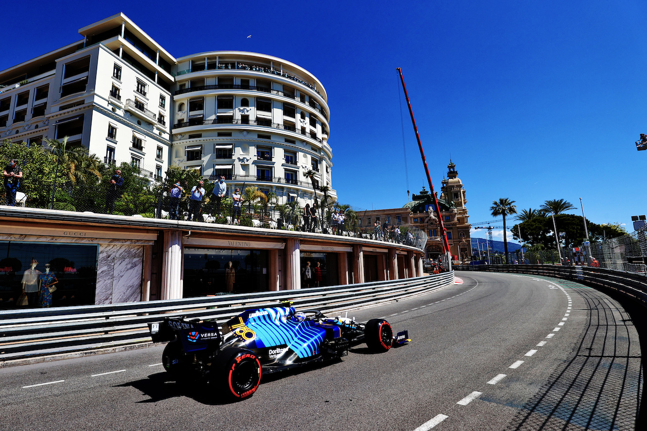 GP MONACO, Nicholas Latifi (CDN) Williams Racing FW43B.
20.05.2021. Formula 1 World Championship, Rd 5, Monaco Grand Prix, Monte Carlo, Monaco, Practice Day.
- www.xpbimages.com, EMail: requests@xpbimages.com © Copyright: Moy / XPB Images