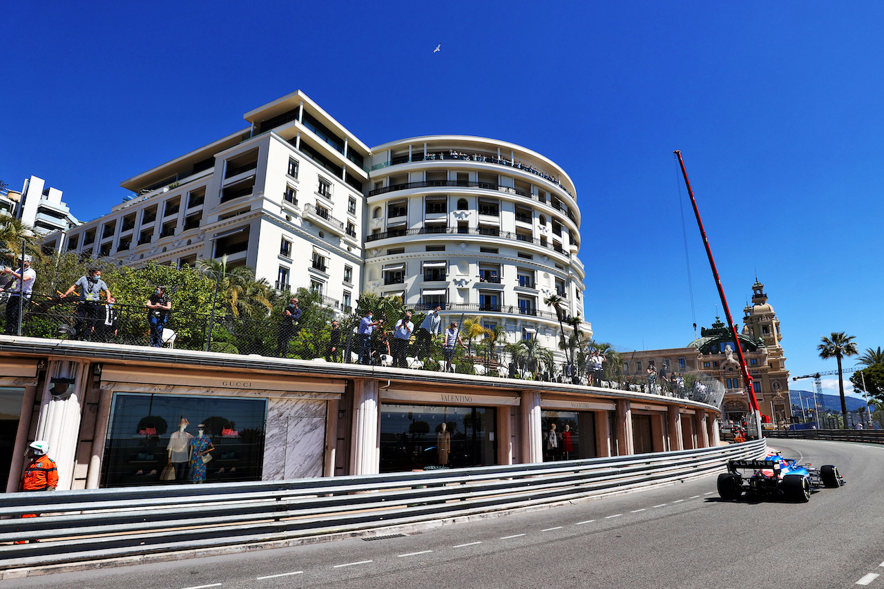 GP MONACO, Esteban Ocon (FRA) Alpine F1 Team A521.
20.05.2021. Formula 1 World Championship, Rd 5, Monaco Grand Prix, Monte Carlo, Monaco, Practice Day.
- www.xpbimages.com, EMail: requests@xpbimages.com © Copyright: Moy / XPB Images