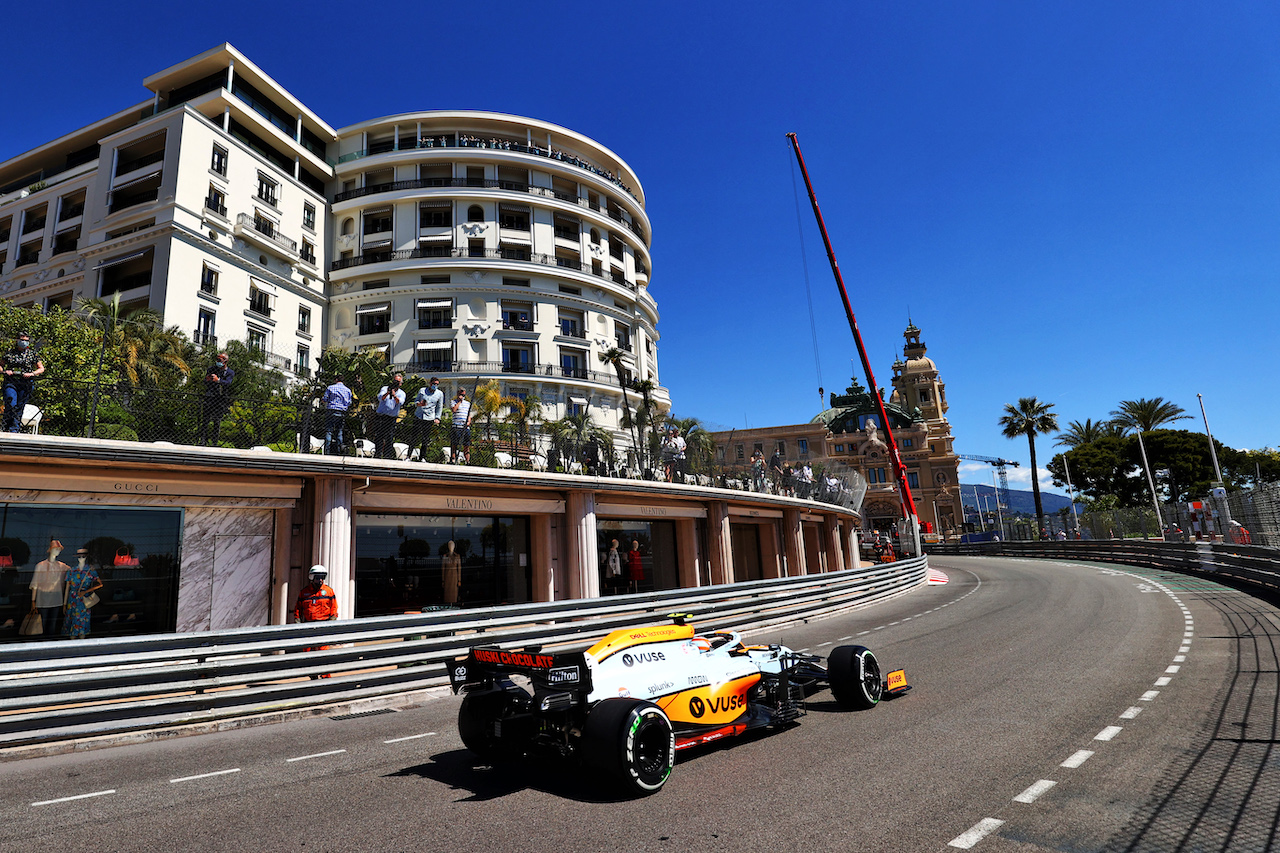 GP MONACO, Lando Norris (GBR) McLaren MCL35M.
20.05.2021. Formula 1 World Championship, Rd 5, Monaco Grand Prix, Monte Carlo, Monaco, Practice Day.
- www.xpbimages.com, EMail: requests@xpbimages.com © Copyright: Moy / XPB Images