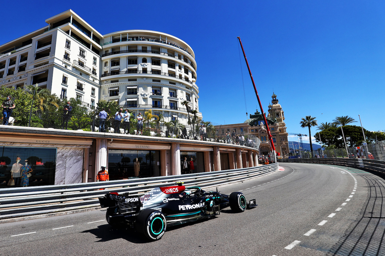 GP MONACO, Valtteri Bottas (FIN) Mercedes AMG F1 W12.
20.05.2021. Formula 1 World Championship, Rd 5, Monaco Grand Prix, Monte Carlo, Monaco, Practice Day.
- www.xpbimages.com, EMail: requests@xpbimages.com © Copyright: Moy / XPB Images