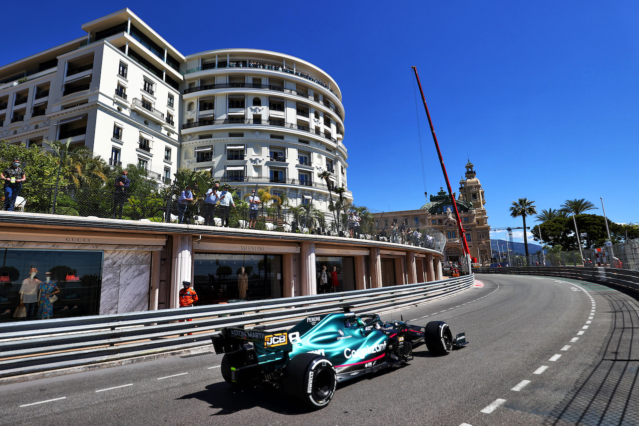 GP MONACO, Lance Stroll (CDN) Aston Martin F1 Team AMR21.
20.05.2021. Formula 1 World Championship, Rd 5, Monaco Grand Prix, Monte Carlo, Monaco, Practice Day.
- www.xpbimages.com, EMail: requests@xpbimages.com © Copyright: Moy / XPB Images