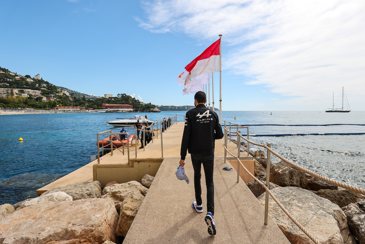GP MONACO, Esteban Ocon (FRA) Alpine F1 Team.
19.05.2021. Formula 1 World Championship, Rd 5, Monaco Grand Prix, Monte Carlo, Monaco, Preparation Day.
- www.xpbimages.com, EMail: requests@xpbimages.com © Copyright: Charniaux / XPB Images