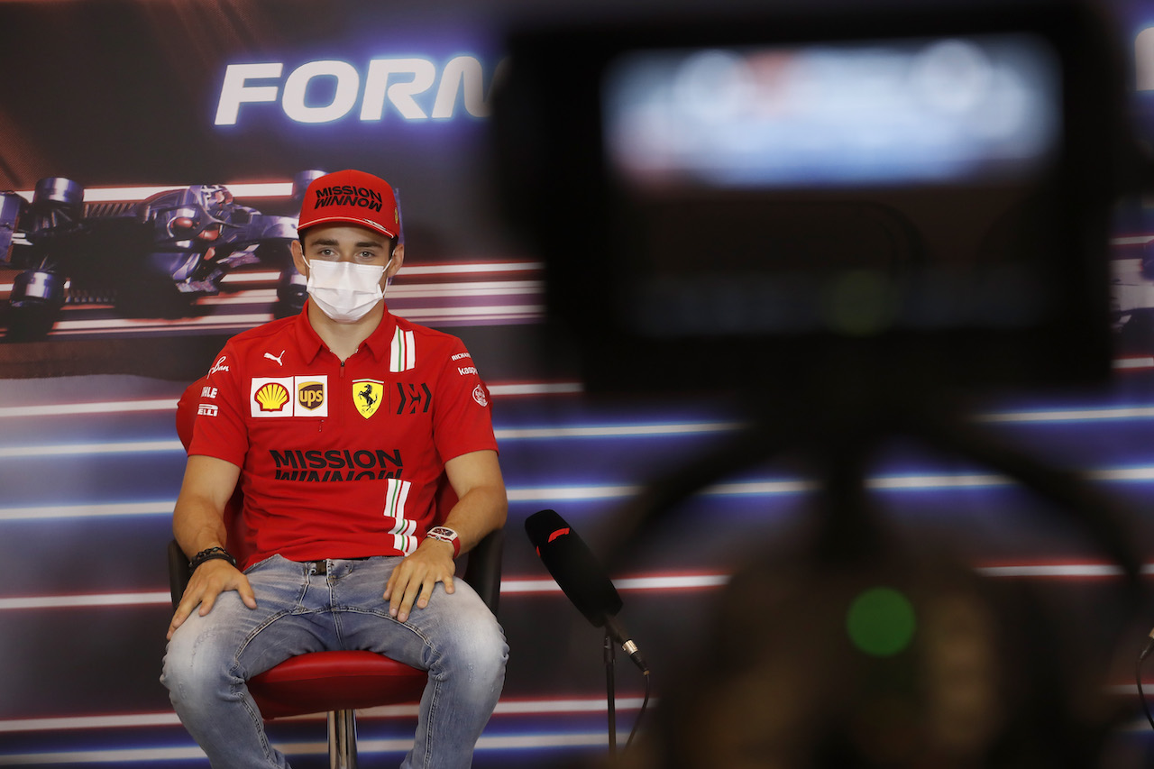 GP MONACO, Charles Leclerc (MON) Ferrari in the FIA Press Conference.
19.05.2021. Formula 1 World Championship, Rd 5, Monaco Grand Prix, Monte Carlo, Monaco, Preparation Day.
- www.xpbimages.com, EMail: requests@xpbimages.com © Copyright: FIA Pool Image for Editorial Use Only