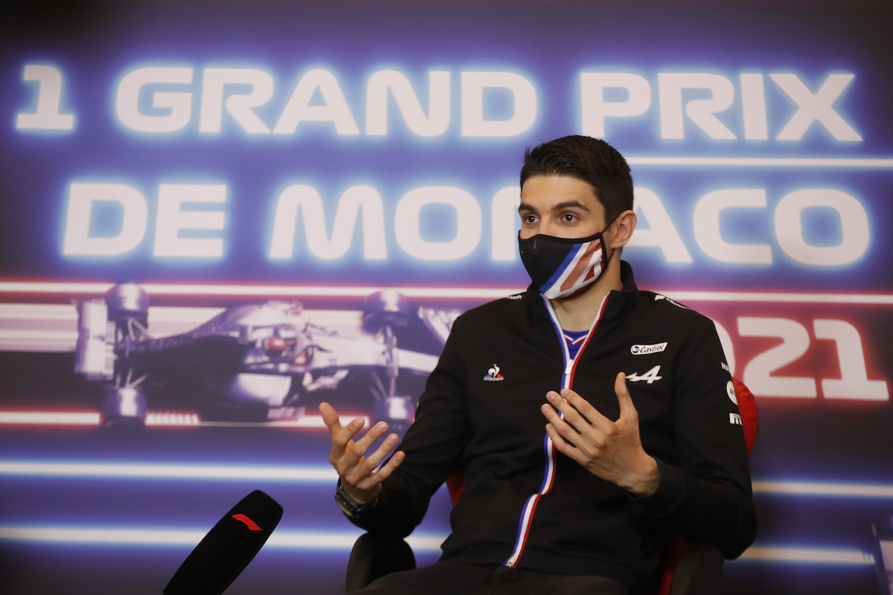 GP MONACO, Esteban Ocon (FRA) Alpine F1 Team in the FIA Press Conference.
19.05.2021. Formula 1 World Championship, Rd 5, Monaco Grand Prix, Monte Carlo, Monaco, Preparation Day.
- www.xpbimages.com, EMail: requests@xpbimages.com © Copyright: FIA Pool Image for Editorial Use Only