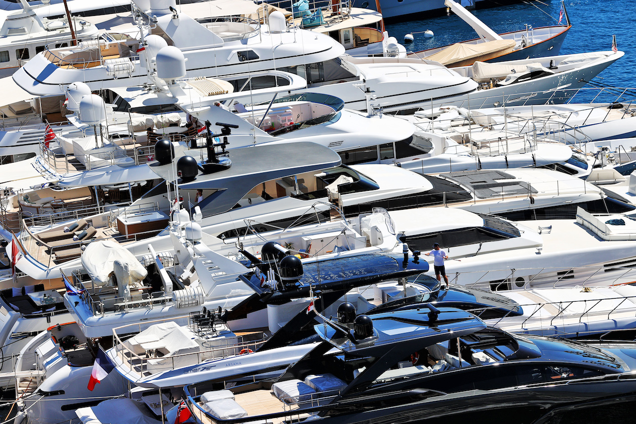 GP MONACO, Boats in the scenic Monaco Harbour.
19.05.2021. Formula 1 World Championship, Rd 5, Monaco Grand Prix, Monte Carlo, Monaco, Preparation Day.
- www.xpbimages.com, EMail: requests@xpbimages.com © Copyright: Moy / XPB Images