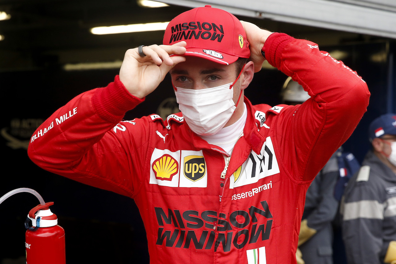 GP MONACO, Charles Leclerc (MON) Ferrari celebrates his pole position in qualifying parc ferme.
22.05.2021. Formula 1 World Championship, Rd 5, Monaco Grand Prix, Monte Carlo, Monaco, Qualifiche Day.
- www.xpbimages.com, EMail: requests@xpbimages.com © Copyright: FIA Pool Image for Editorial Use Only