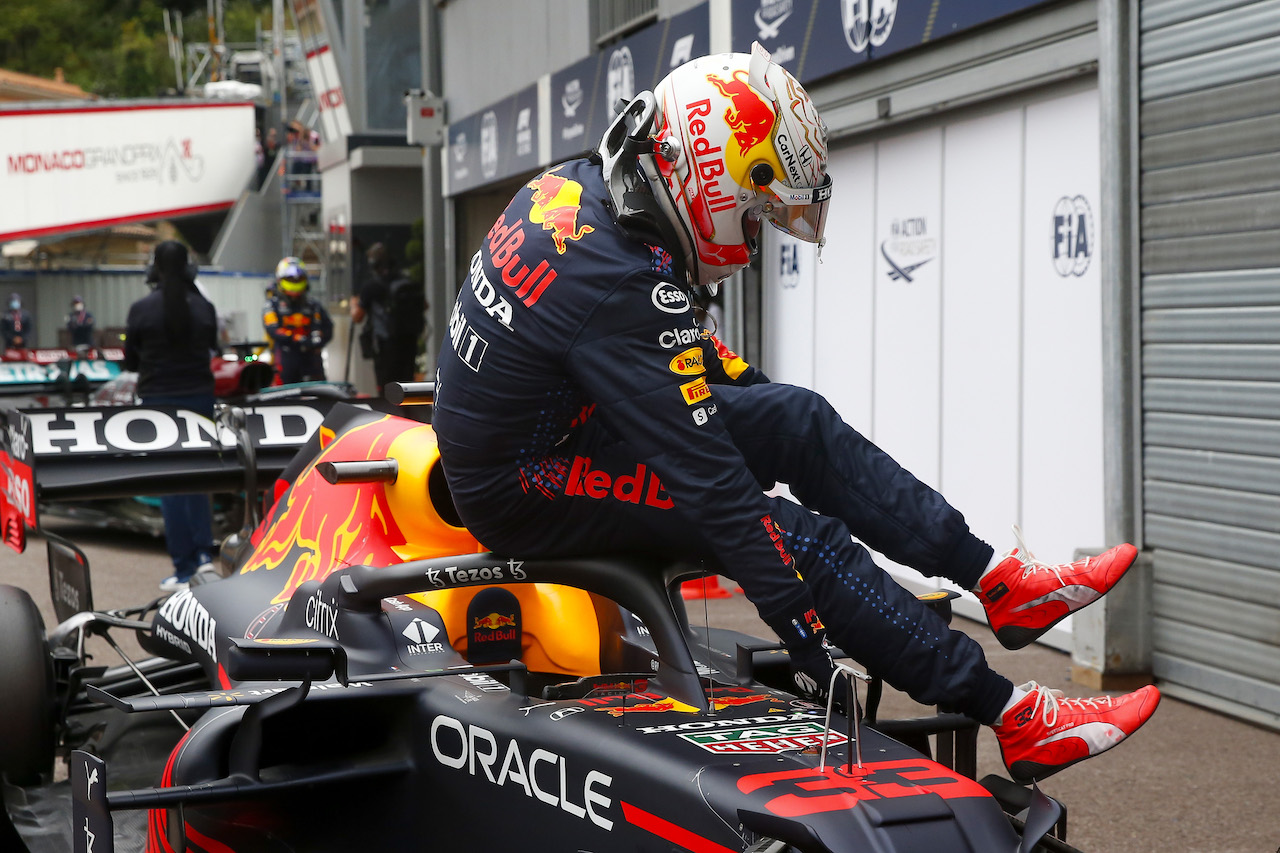 GP MONACO, Max Verstappen (NLD) Red Bull Racing RB16B in qualifying parc ferme.
22.05.2021. Formula 1 World Championship, Rd 5, Monaco Grand Prix, Monte Carlo, Monaco, Qualifiche Day.
- www.xpbimages.com, EMail: requests@xpbimages.com © Copyright: FIA Pool Image for Editorial Use Only