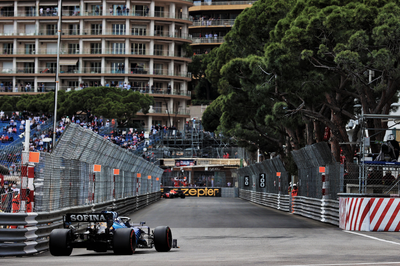 GP MONACO, George Russell (GBR) Williams Racing FW43B.
22.05.2021. Formula 1 World Championship, Rd 5, Monaco Grand Prix, Monte Carlo, Monaco, Qualifiche Day.
- www.xpbimages.com, EMail: requests@xpbimages.com © Copyright: Batchelor / XPB Images