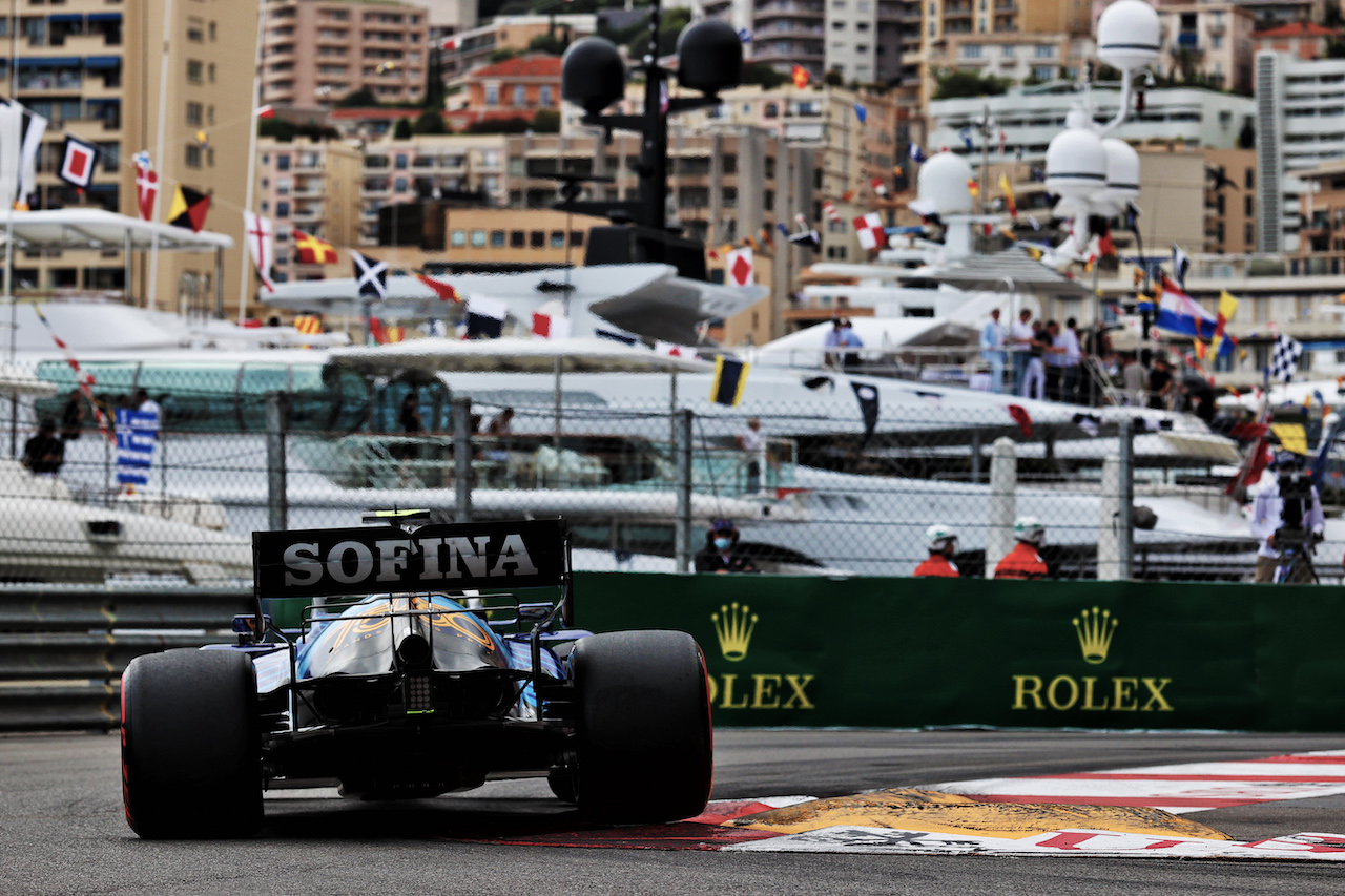 GP MONACO, Nicholas Latifi (CDN) Williams Racing FW43B.
22.05.2021. Formula 1 World Championship, Rd 5, Monaco Grand Prix, Monte Carlo, Monaco, Qualifiche Day.
- www.xpbimages.com, EMail: requests@xpbimages.com © Copyright: Batchelor / XPB Images