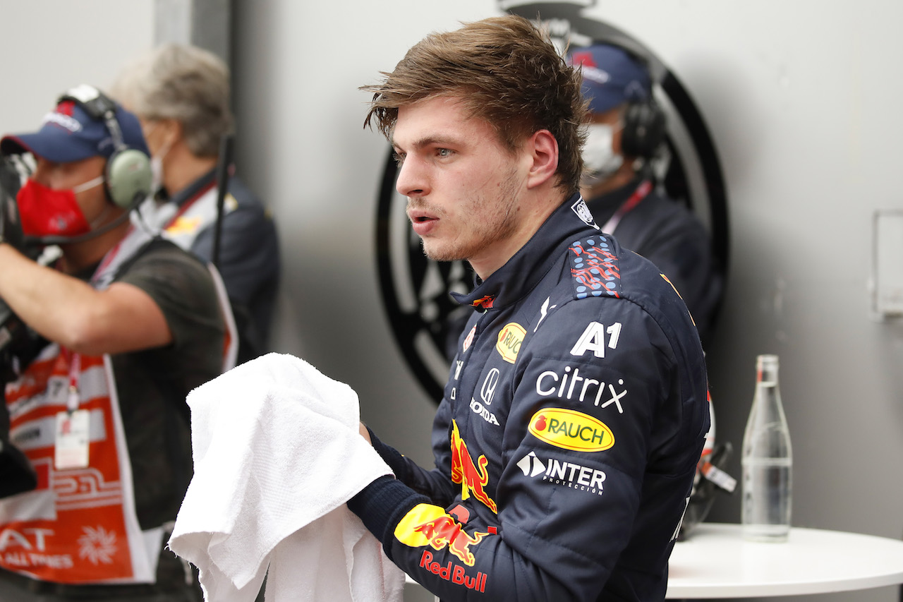 GP MONACO, Max Verstappen (NLD) Red Bull Racing in qualifying parc ferme.
22.05.2021. Formula 1 World Championship, Rd 5, Monaco Grand Prix, Monte Carlo, Monaco, Qualifiche Day.
- www.xpbimages.com, EMail: requests@xpbimages.com © Copyright: FIA Pool Image for Editorial Use Only