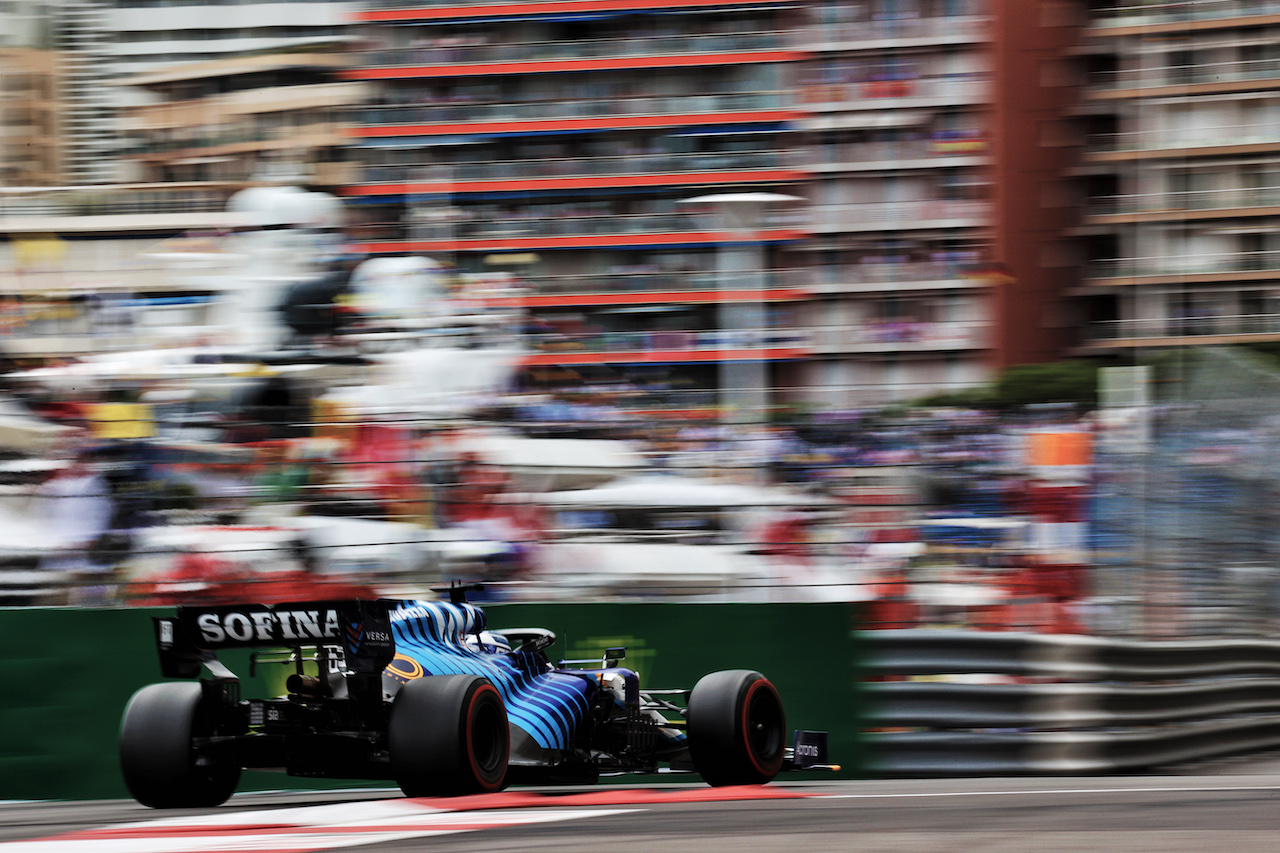 GP MONACO, George Russell (GBR) Williams Racing FW43B.
22.05.2021. Formula 1 World Championship, Rd 5, Monaco Grand Prix, Monte Carlo, Monaco, Qualifiche Day.
- www.xpbimages.com, EMail: requests@xpbimages.com © Copyright: Batchelor / XPB Images