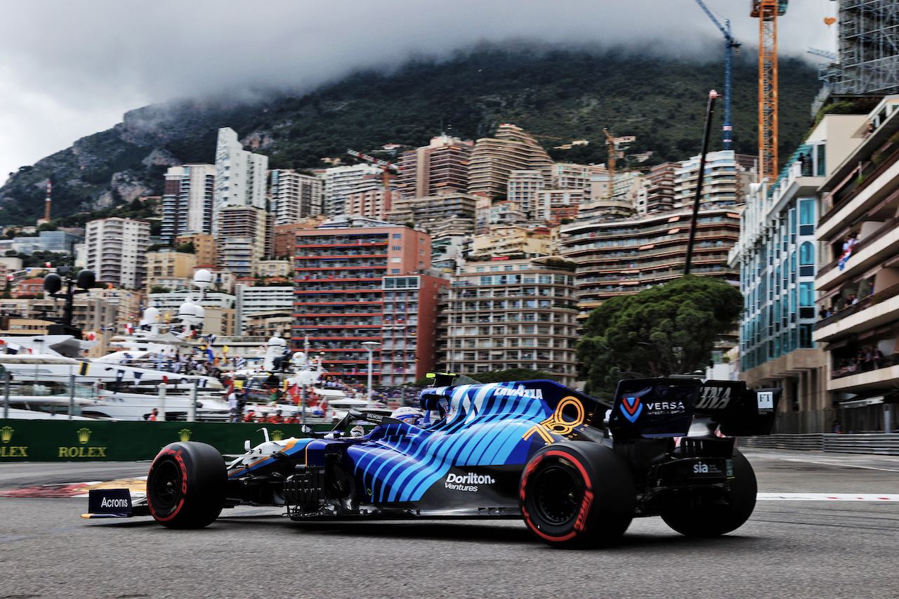 GP MONACO, Nicholas Latifi (CDN) Williams Racing FW43B.
22.05.2021. Formula 1 World Championship, Rd 5, Monaco Grand Prix, Monte Carlo, Monaco, Qualifiche Day.
- www.xpbimages.com, EMail: requests@xpbimages.com © Copyright: Batchelor / XPB Images