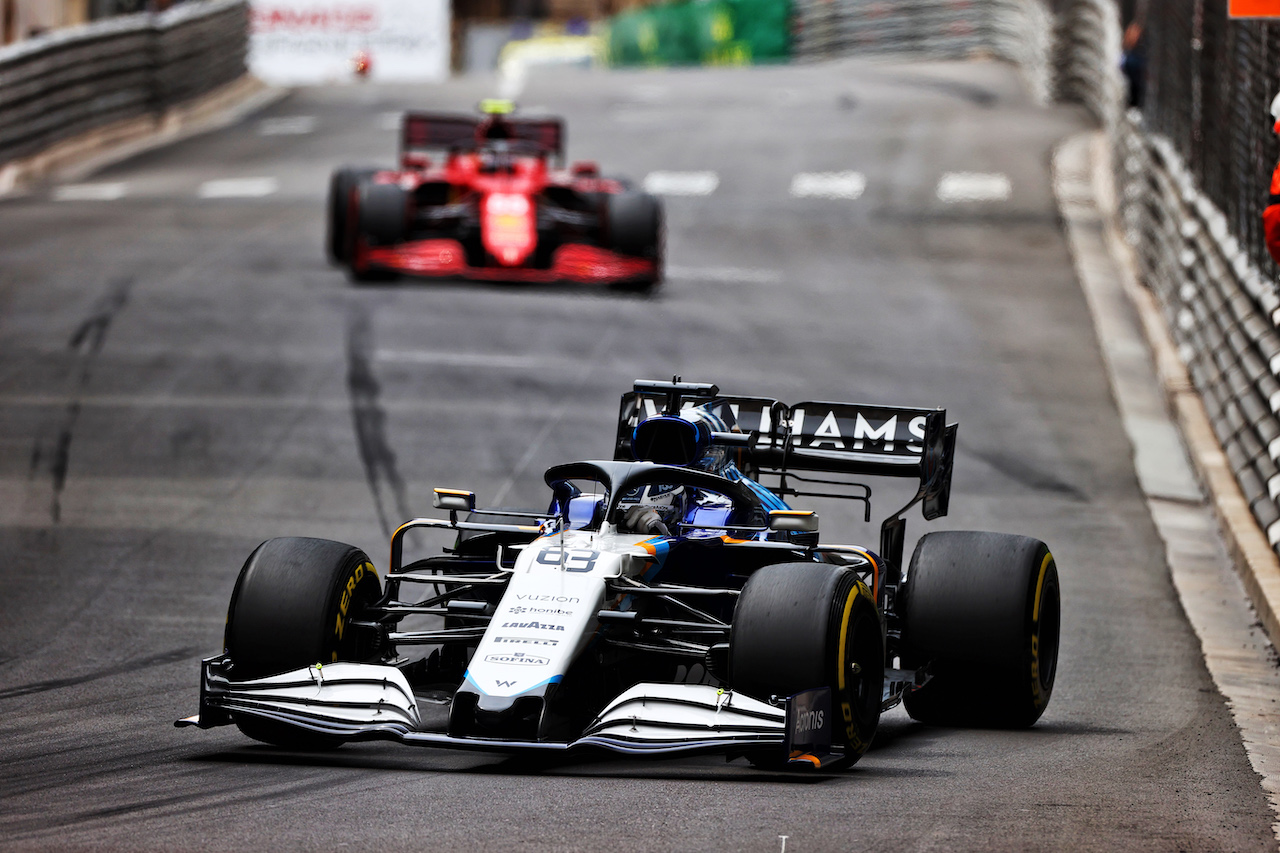 GP MONACO, George Russell (GBR) Williams Racing FW43B.
22.05.2021. Formula 1 World Championship, Rd 5, Monaco Grand Prix, Monte Carlo, Monaco, Qualifiche Day.
- www.xpbimages.com, EMail: requests@xpbimages.com © Copyright: Moy / XPB Images