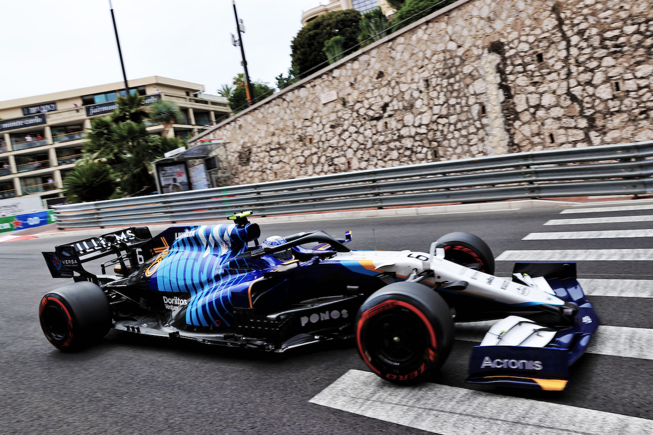 GP MONACO, Nicholas Latifi (CDN) Williams Racing FW43B.
22.05.2021. Formula 1 World Championship, Rd 5, Monaco Grand Prix, Monte Carlo, Monaco, Qualifiche Day.
- www.xpbimages.com, EMail: requests@xpbimages.com © Copyright: Batchelor / XPB Images