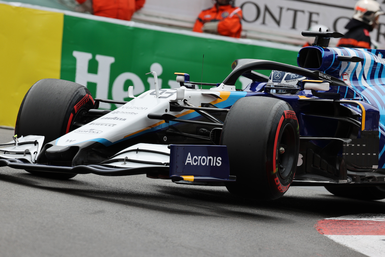 GP MONACO, George Russell (GBR) Williams Racing FW43B.
22.05.2021. Formula 1 World Championship, Rd 5, Monaco Grand Prix, Monte Carlo, Monaco, Qualifiche Day.
- www.xpbimages.com, EMail: requests@xpbimages.com © Copyright: Batchelor / XPB Images