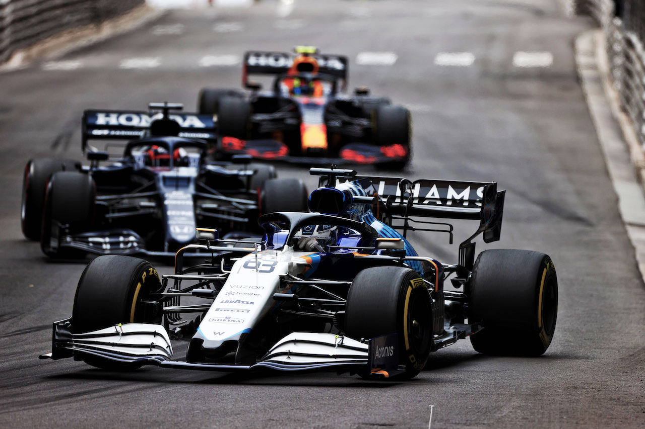 GP MONACO, George Russell (GBR) Williams Racing FW43B.
22.05.2021. Formula 1 World Championship, Rd 5, Monaco Grand Prix, Monte Carlo, Monaco, Qualifiche Day.
- www.xpbimages.com, EMail: requests@xpbimages.com © Copyright: Moy / XPB Images