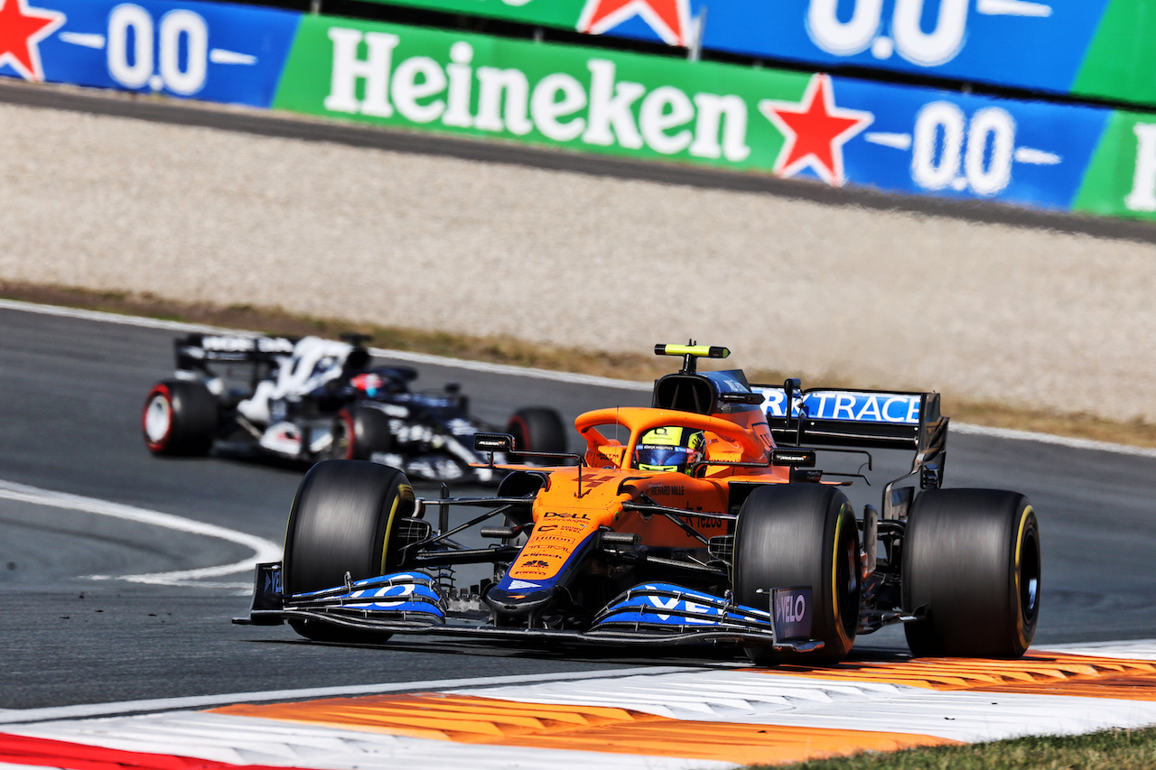GP OLANDA, Lando Norris (GBR) McLaren MCL35M.
05.09.2021. Formula 1 World Championship, Rd 13, Dutch Grand Prix, Zandvoort, Netherlands, Gara Day.
- www.xpbimages.com, EMail: requests@xpbimages.com © Copyright: Batchelor / XPB Images