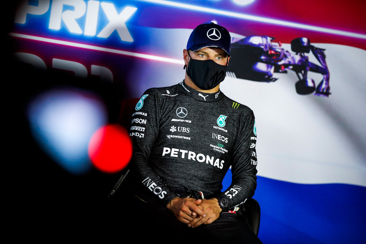 GP OLANDA, Valtteri Bottas (FIN) Mercedes AMG F1 in the post qualifying FIA Press Conference.
04.09.2021. Formula 1 World Championship, Rd 13, Dutch Grand Prix, Zandvoort, Netherlands, Qualifiche Day.
- www.xpbimages.com, EMail: requests@xpbimages.com © Copyright: FIA Pool Image for Editorial Use Only