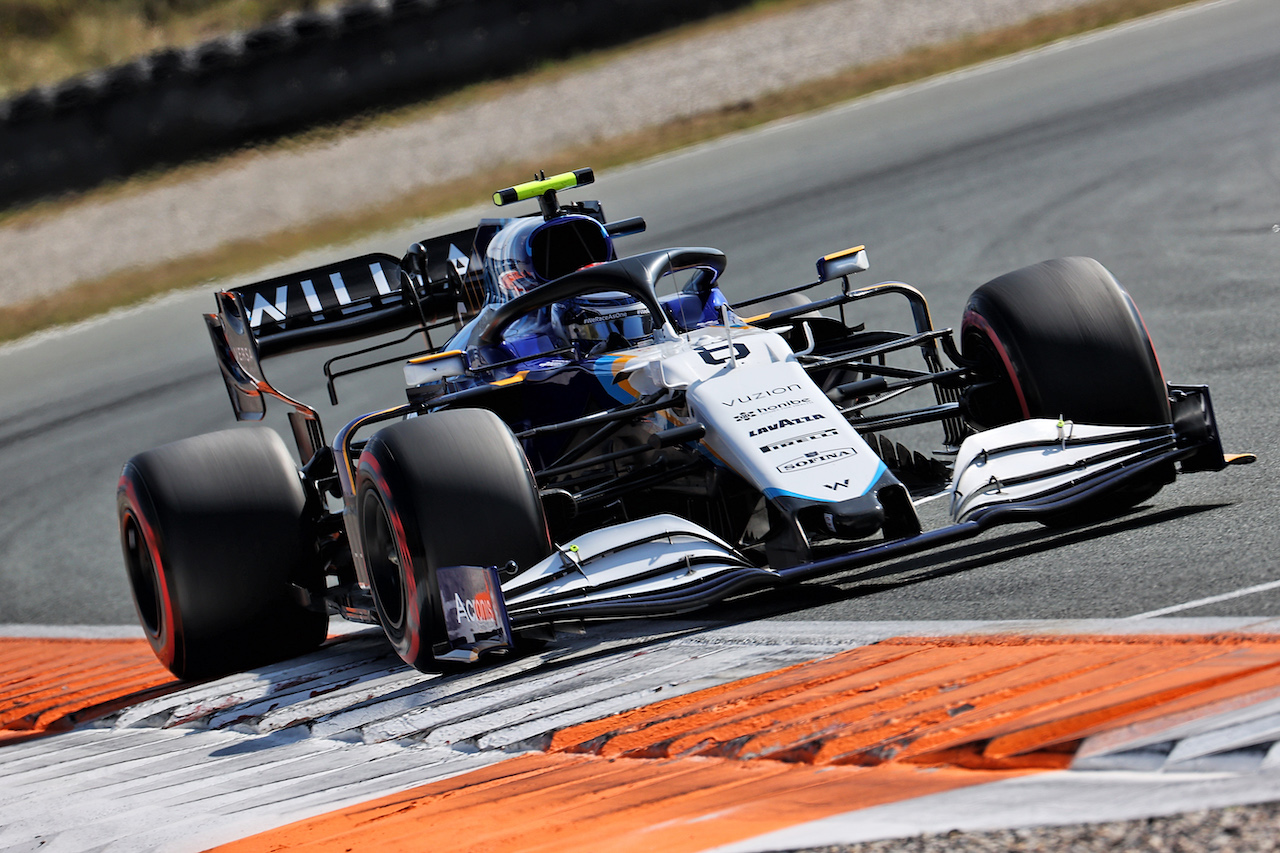 GP OLANDA, Nicholas Latifi (CDN) Williams Racing FW43B.
04.09.2021. Formula 1 World Championship, Rd 13, Dutch Grand Prix, Zandvoort, Netherlands, Qualifiche Day.
- www.xpbimages.com, EMail: requests@xpbimages.com © Copyright: Batchelor / XPB Images