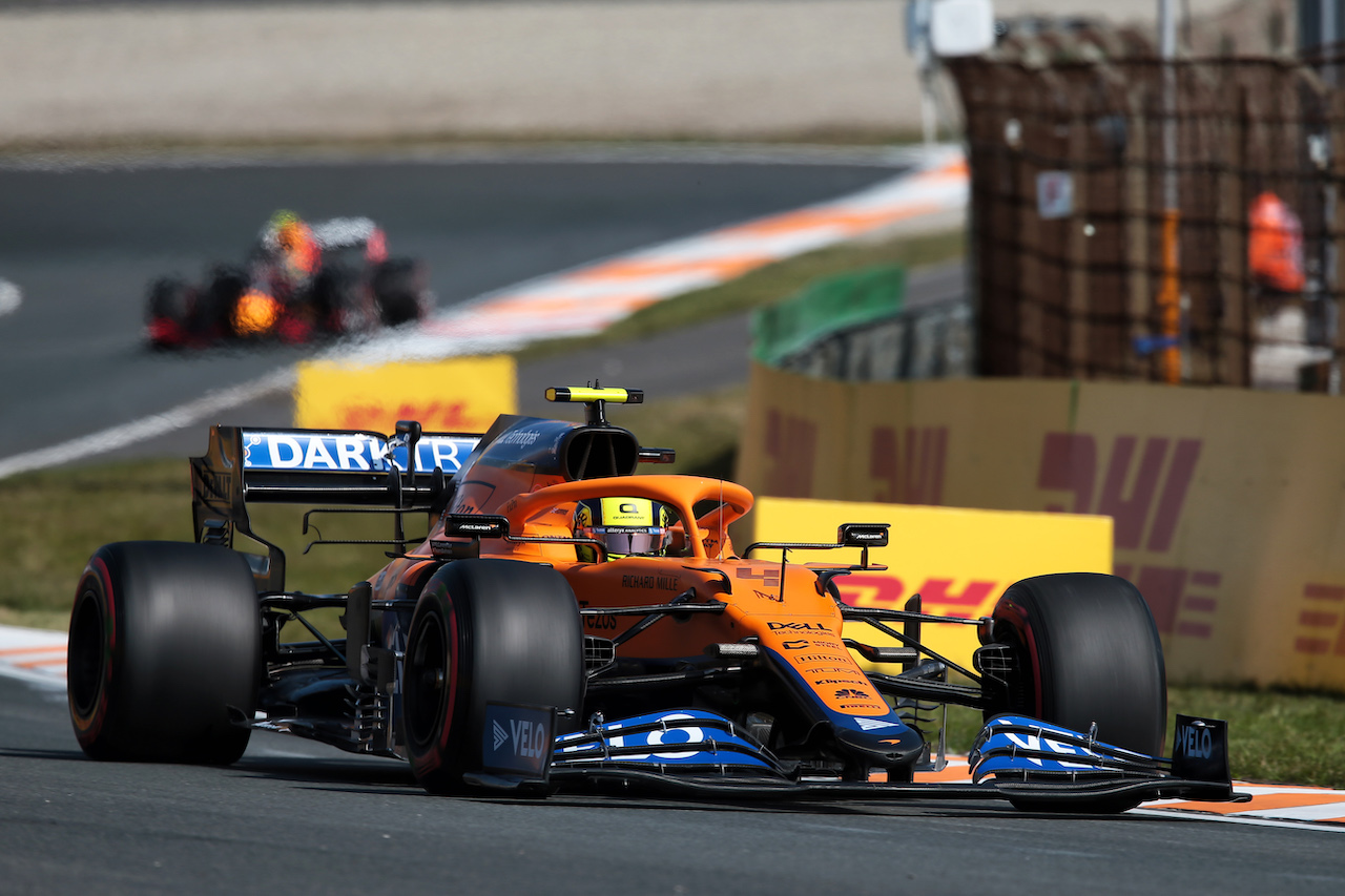 GP OLANDA, Lando Norris (GBR) McLaren MCL35M.
03.09.2021. Formula 1 World Championship, Rd 13, Dutch Grand Prix, Zandvoort, Netherlands, Practice Day.
- www.xpbimages.com, EMail: requests@xpbimages.com © Copyright: XPB Images